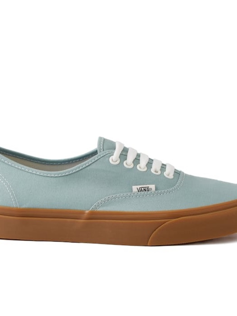 Vans Low Top Sneakers in Light Teal with Gum Sole